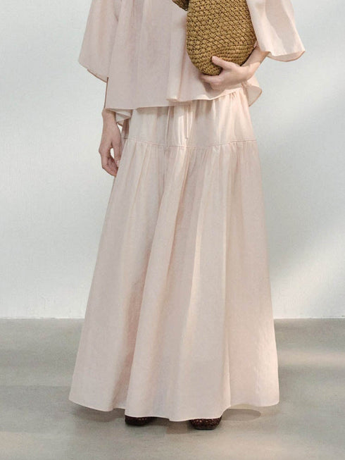 Mira Gathered A-Line Skirt